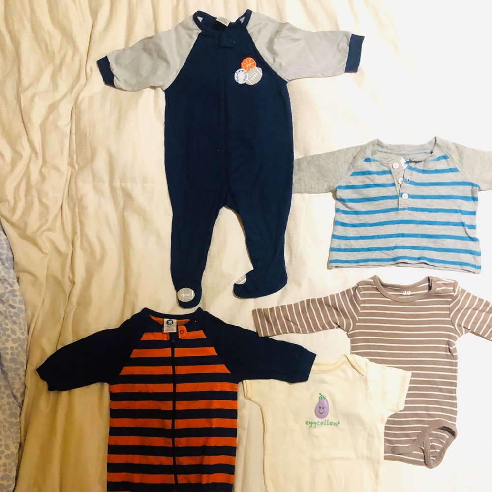 LOT OF 5 BABY BOY FITS